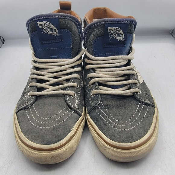 Vans Sk8 Hi Womens 6.5 Blue Sneaker Shoes Casual Outdoors Comfort Warm - Picture 2 of 14